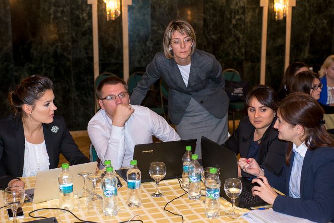 11 women lawmakers from Moldova were trained in effective social media so they could increase their online visibility. Photo: UN Programme `Women in Politics`/ Dorin Goian
