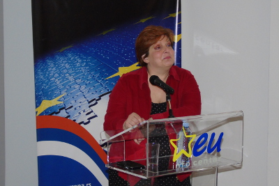 Biljana Brankovic, member of Grevio committee, presented her study. Photo: EU Info Center/Bojan Sarac
