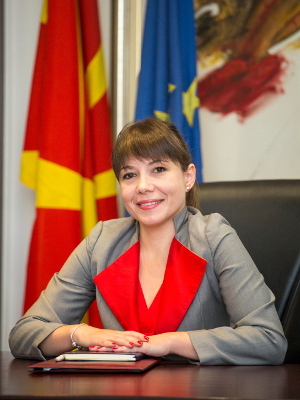 Mila Carovska, Minister of Labour and Social Policy for the former Yugoslav Republic of Macedonia 