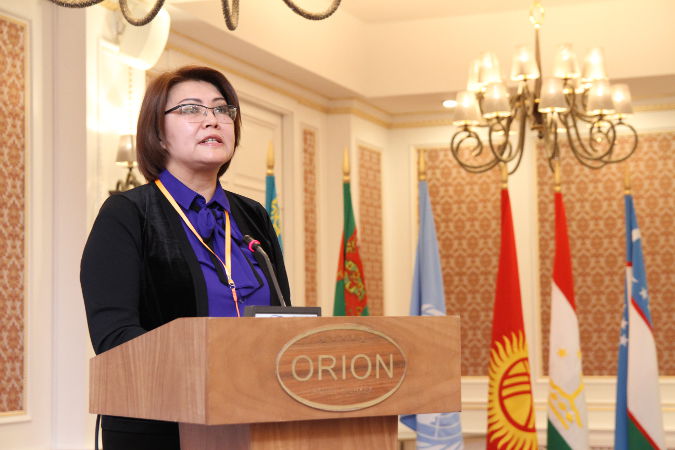 Altynai Omurbekova is the Vice Prime Minister on social affairs in the Kyrgyz Republic and a former Member of Parliament. Photo: Nurshat Ababakirov/UN in Kyrgyzstan