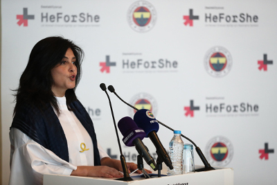 Zeliha Unaldı, UN Women Turkey Director a.i. and Programme Manager. Phtoo: Fenerbahçe Sports Club