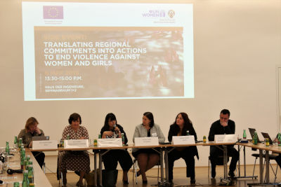 The Side Event was oganised in the framework of the EU-UN Women programme “Implementing Norms, Changing Minds” Photo: UN Women/Gizem Yarbil Gurol