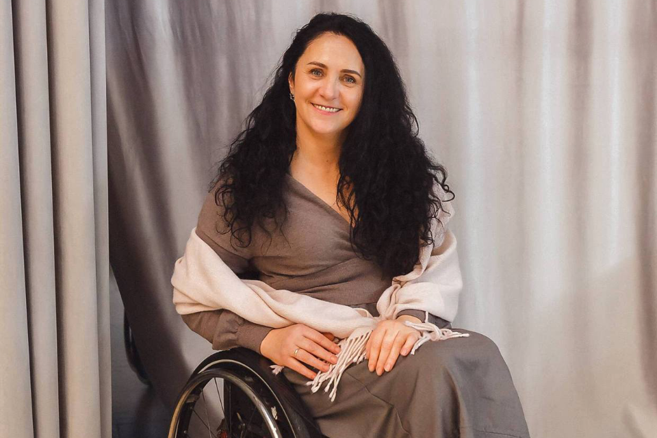 Valentyna Dobrydina. Photo: courtesy of “Leader: the Chernivtsi Regional Organization of People with Disabilities.” 