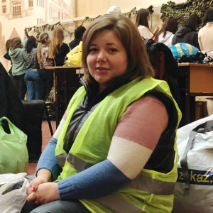 Tonya is responsible for coordinating volunteer work in Chernivtsi. Photo: Personal archive