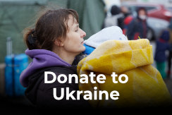 Donation button for Ukraine