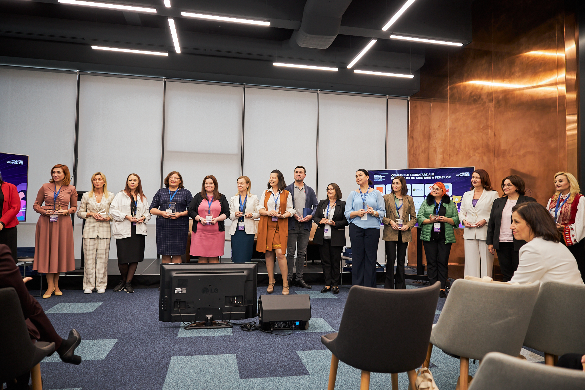 Seventeen companies from Moldova signed the Women’s Empowerment Principles at the national conference "Promoting gender equality in the workplace, on the market and in the community.” Photo: Daikiri studio, Life at Crunchyroll.