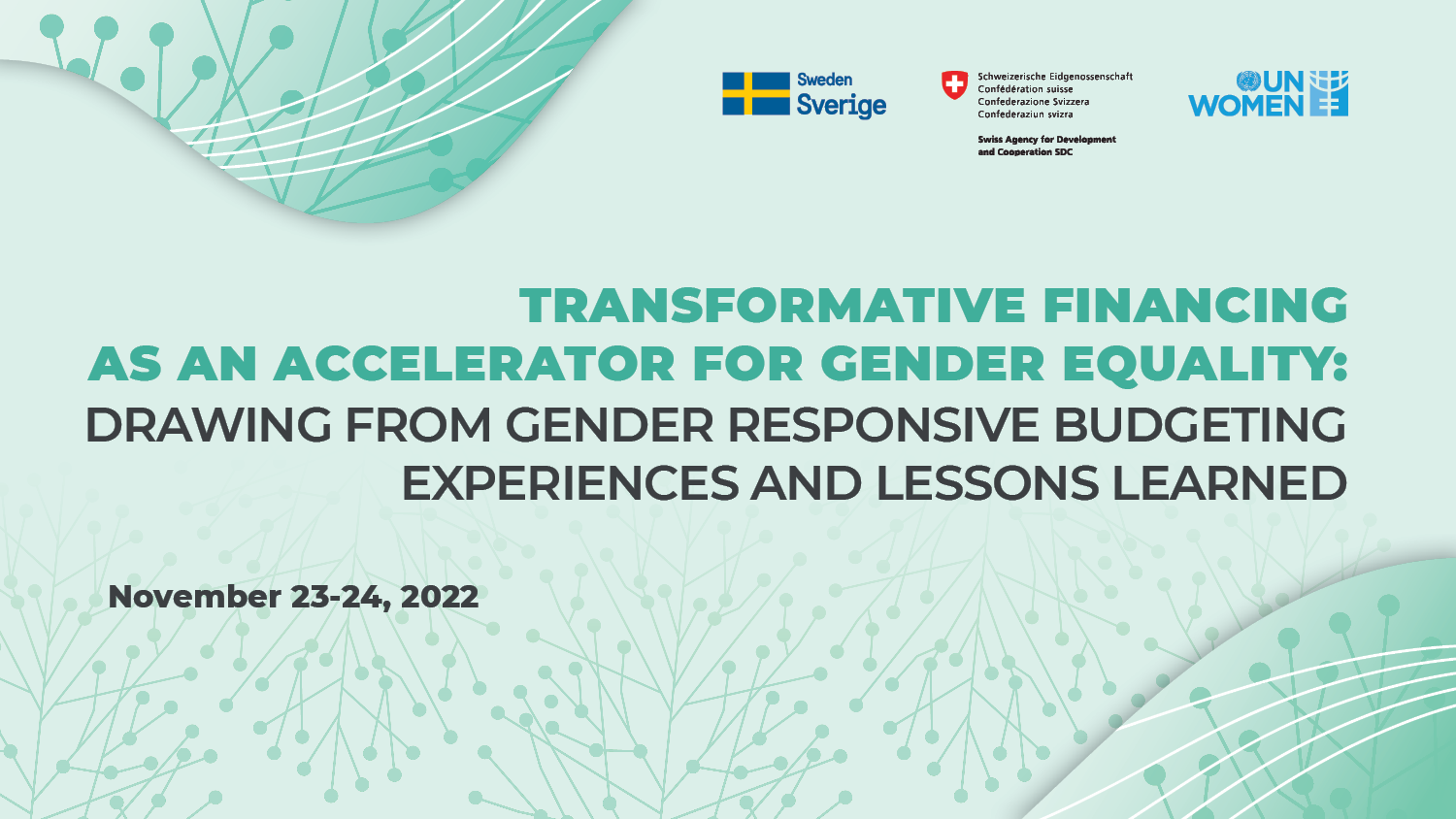 Regional Conference: Transformative Financing as an Accelerator for Gender Equality: Drawing from gender responsive budgeting experiences and lessons learned