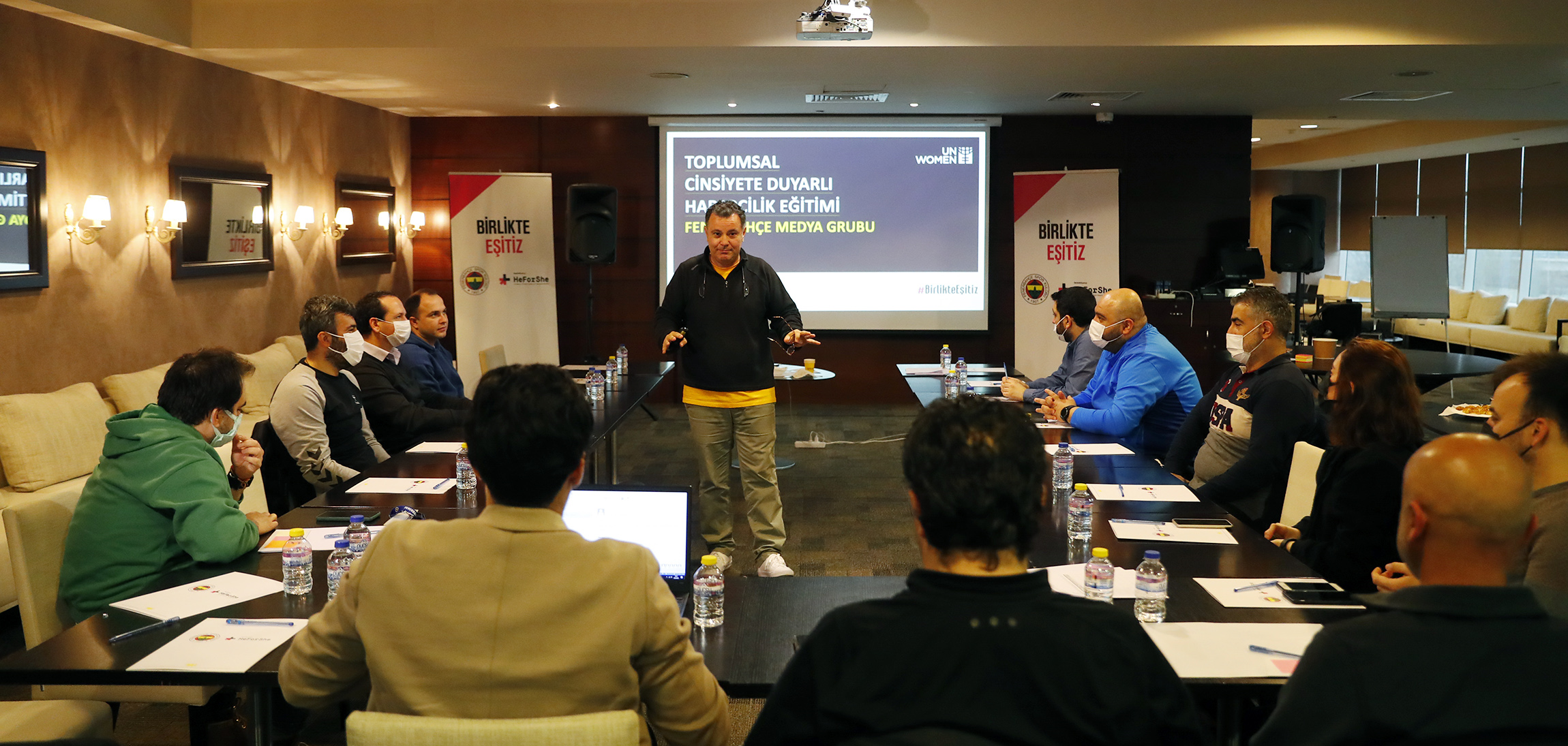 A gender-responsive media training was held at the Fenerbahçe Sports Club in April 2022. Photo: Courtesy of Fenerbahçe Sports Club