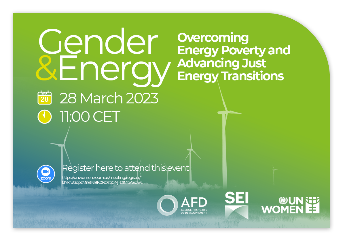 Gender and Energy Energy Poverty and Advancing Just Energy