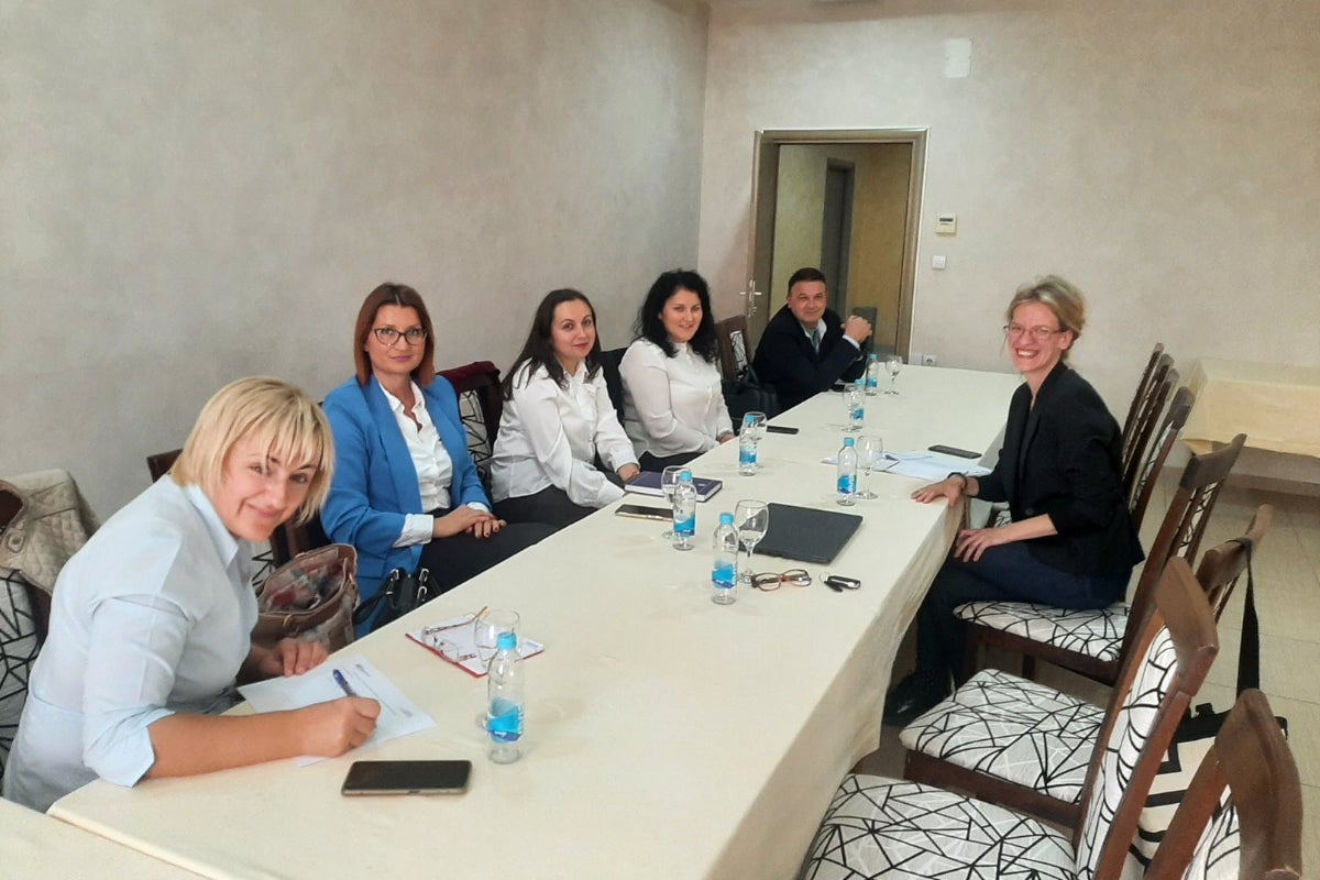 Katarina Panić (first from the left) with the multisectoral team in Prijedor.