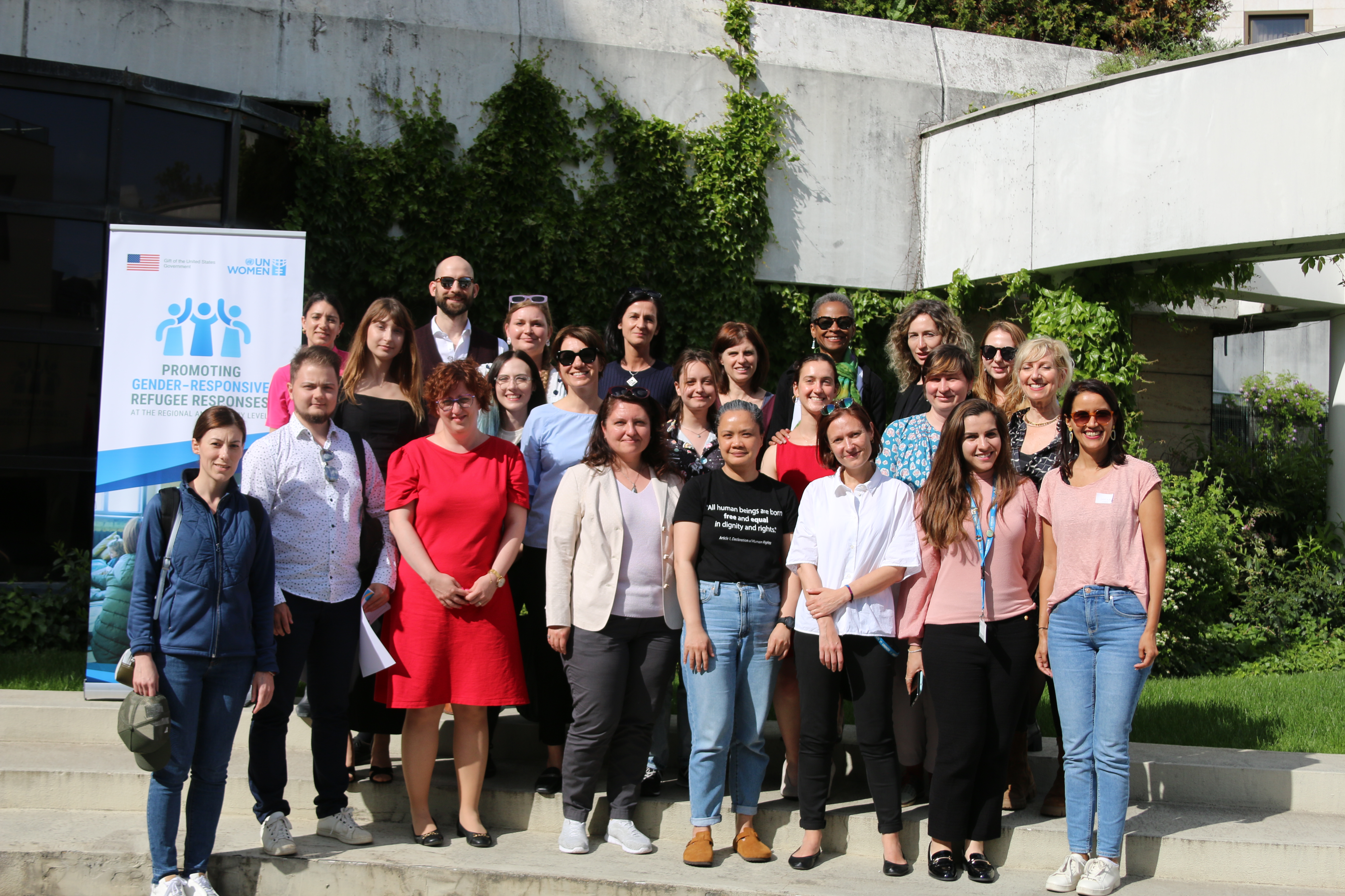 Over 30 humanitarian actors working in the Slovakia Refugee Response gathered in Bratislava for a one-day training on gender in humanitarian action. Photo: UN Women / Erman Fermancı