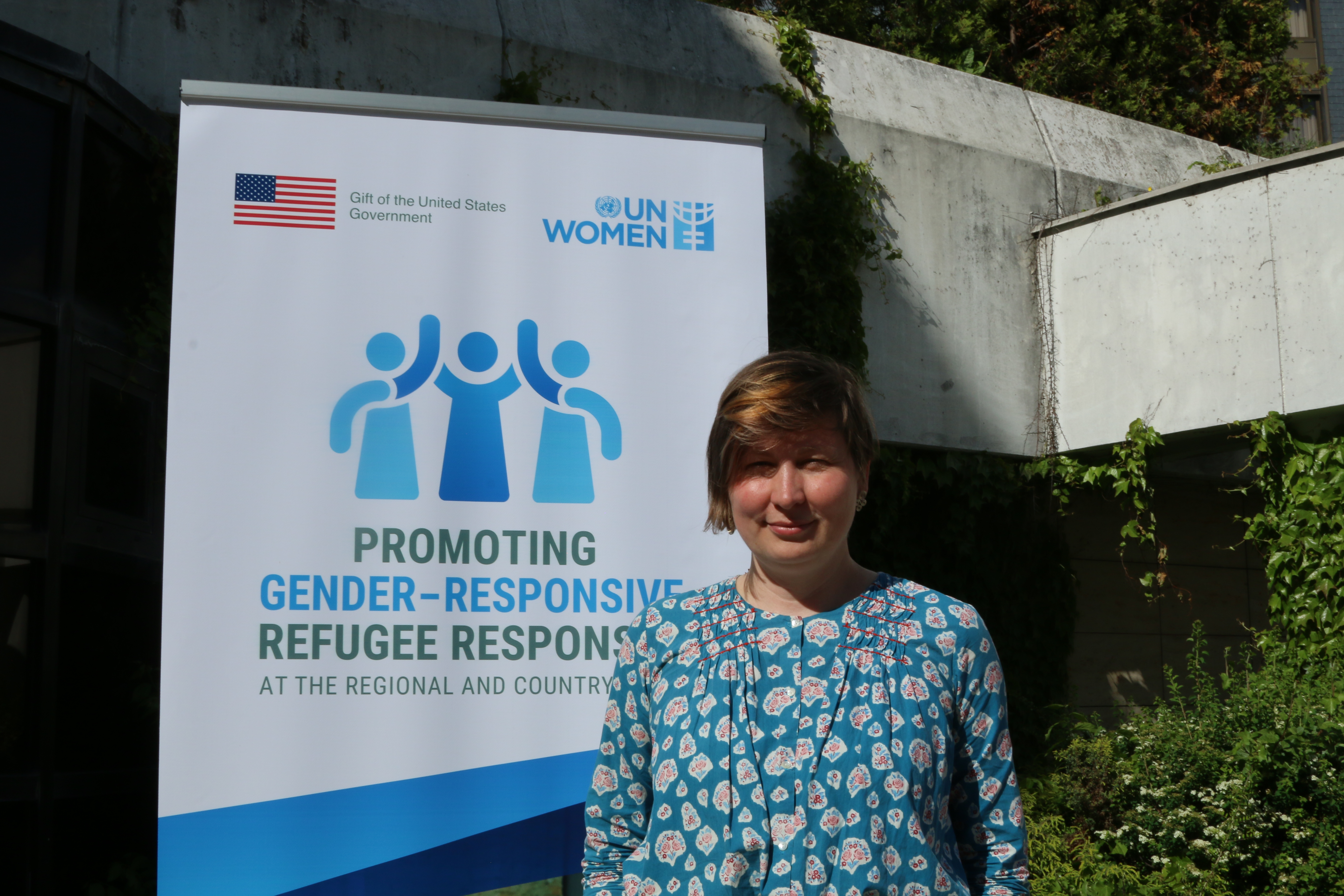 Katarína Bajziková, Manager of Integration Activities at Mareena, attended the gender in humanitarian action training co-organized by UN Women and Mareena. Photo: UN Women / Erman Fermancı