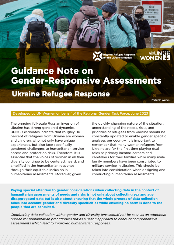 Guidance Note on Gender-Responsive Assessments