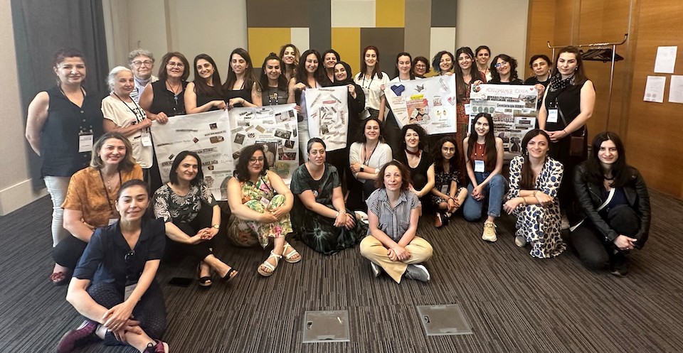 Participants of UN Women Türkiye's workshop titled “Trauma from a Gender Perspective; Recommendations on Psychological First Aid after Kahramanmaraş Earthquake”, held on June 19th.
