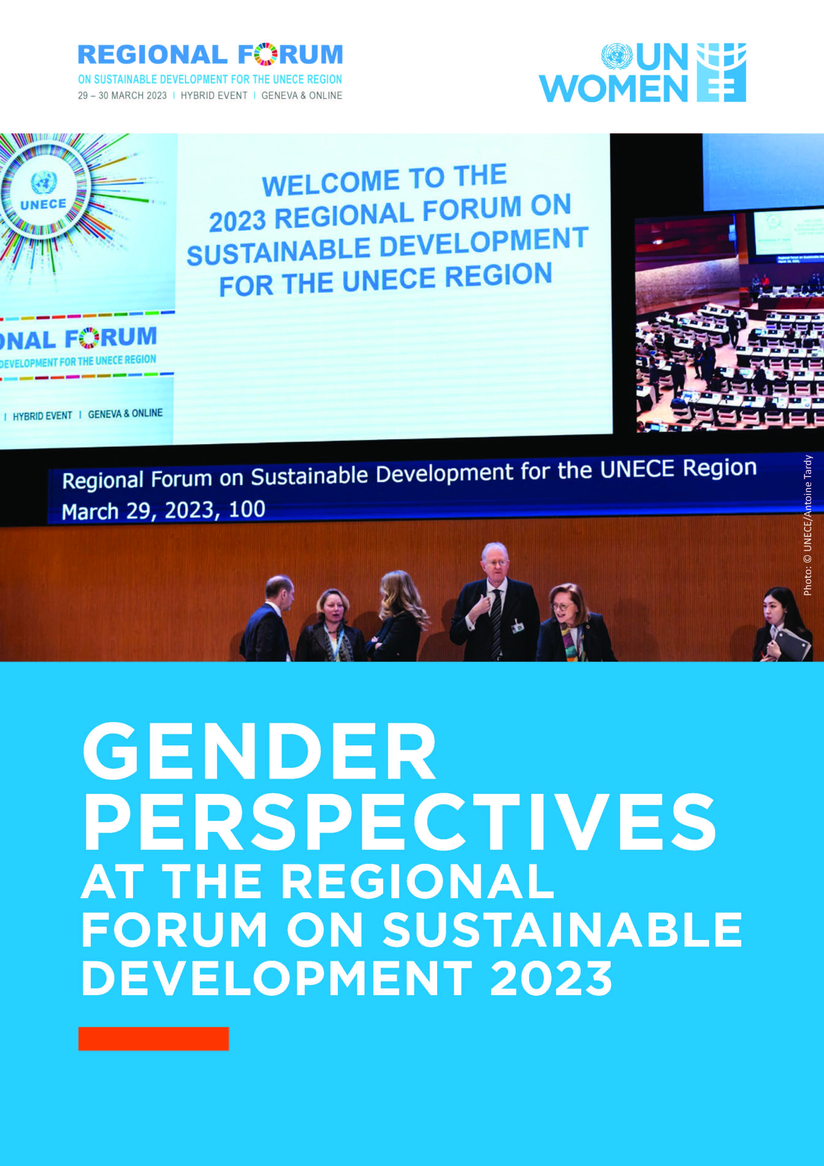 Gender Perspectives at the Regional Forum on Sustainable Development 2023 Cover Page