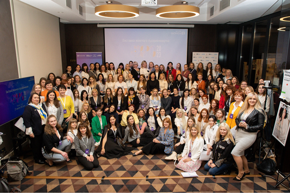 150 women entrepreneurs gathered during the Women’s Entrepreneurship EXPO 2023 satellite event in Lviv, Ukraine. 