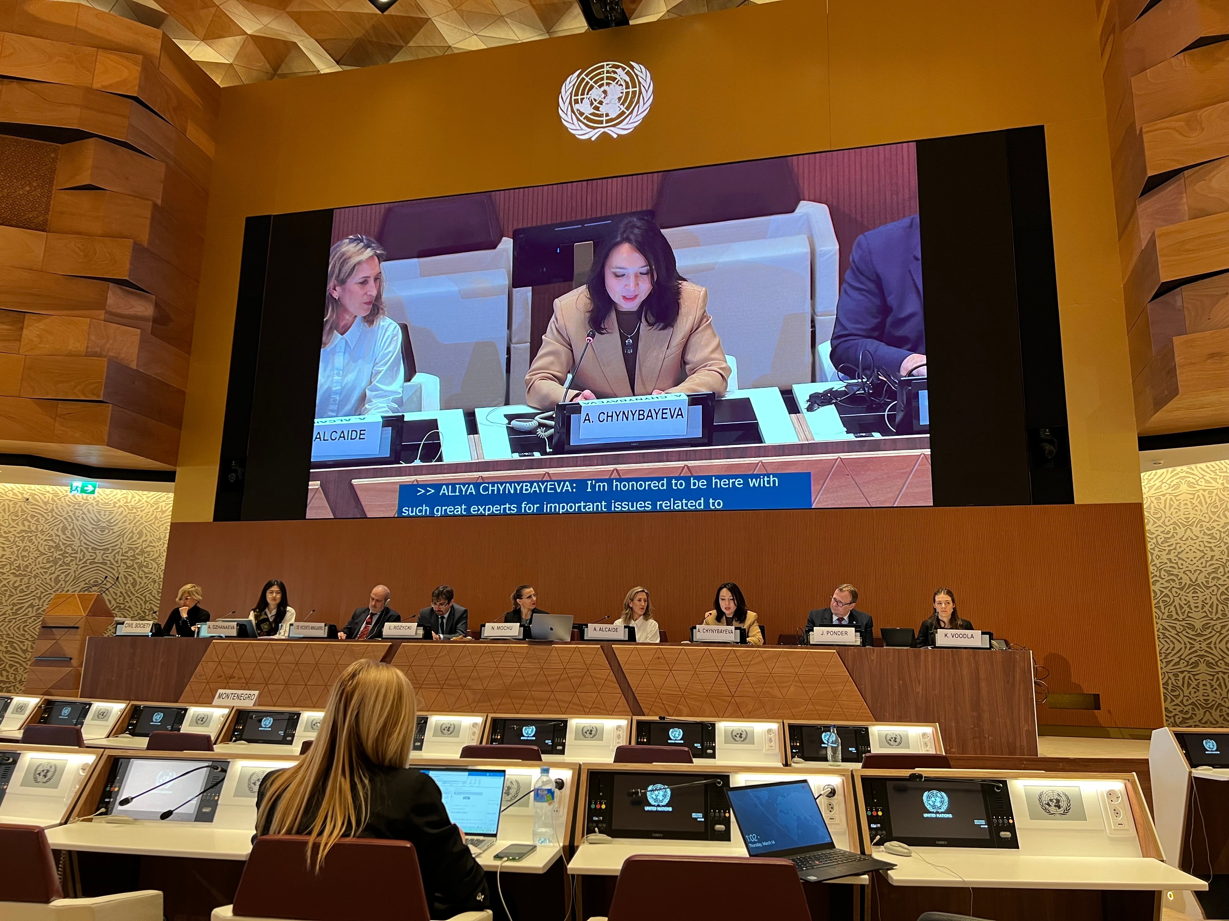 Aliya Chynybayeva, CEO of Halyk Bank Kyrgyzstan. Photo: UN Women