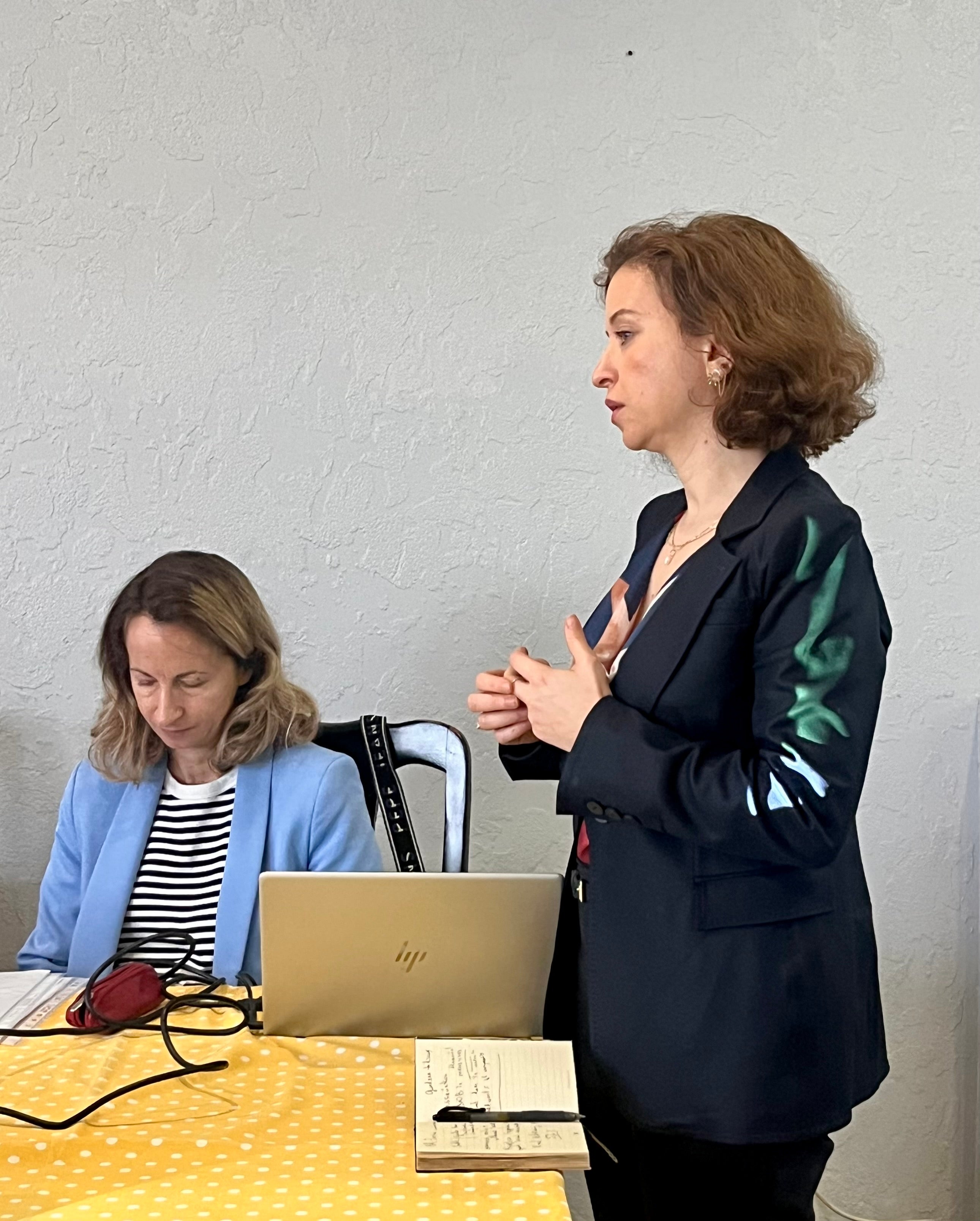 Anna Jenderedjian, gender and social protection specialist at the FAO Regional Office for Europe and Central Asia, emphasized that the workshops were conducted with the aim to bring awareness to public sector specialists. Photo: UN Women