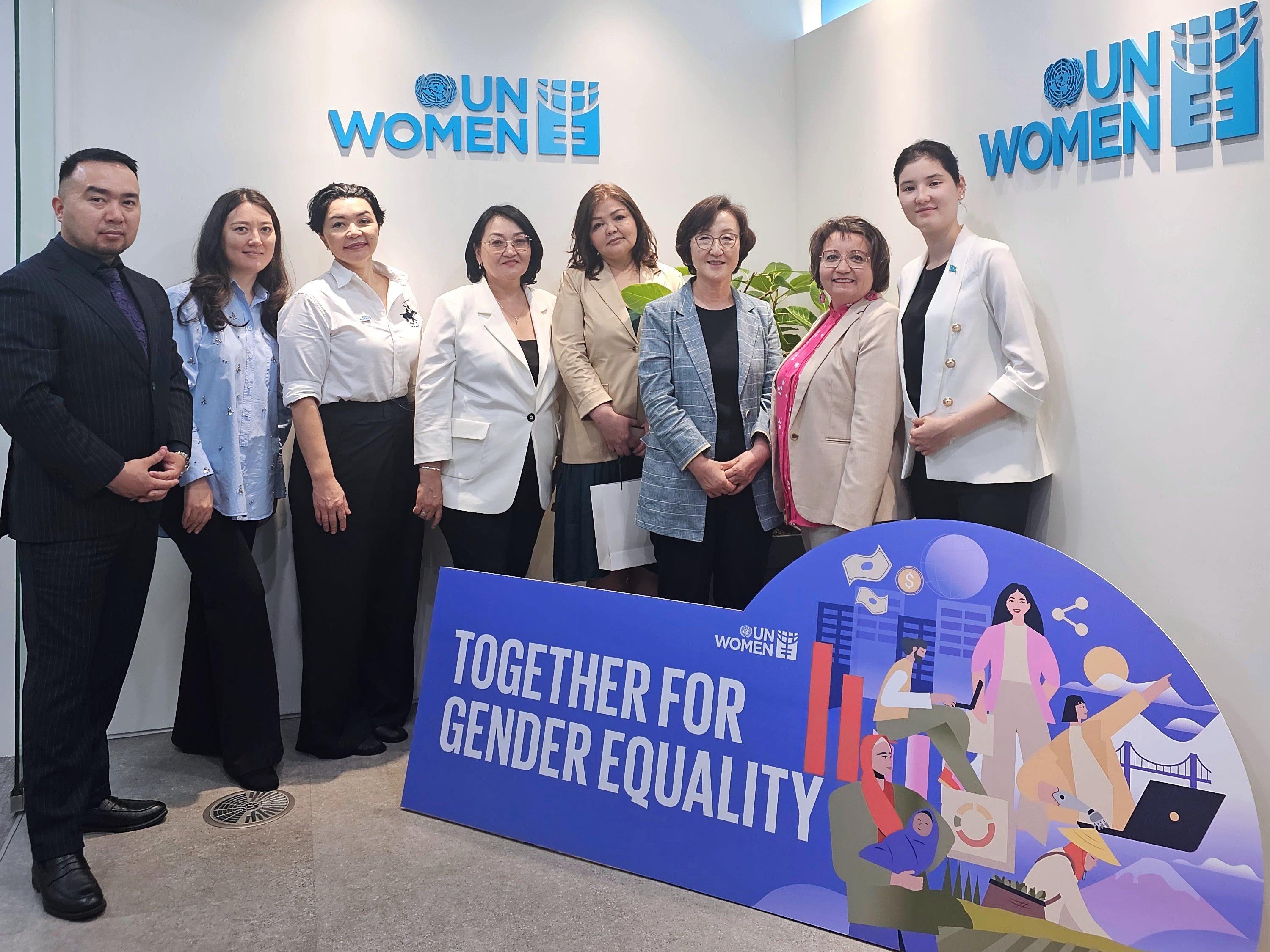 Official visit of Kazakhstan’s national delegation occurred with the support of UN Women. Photo: UN Women