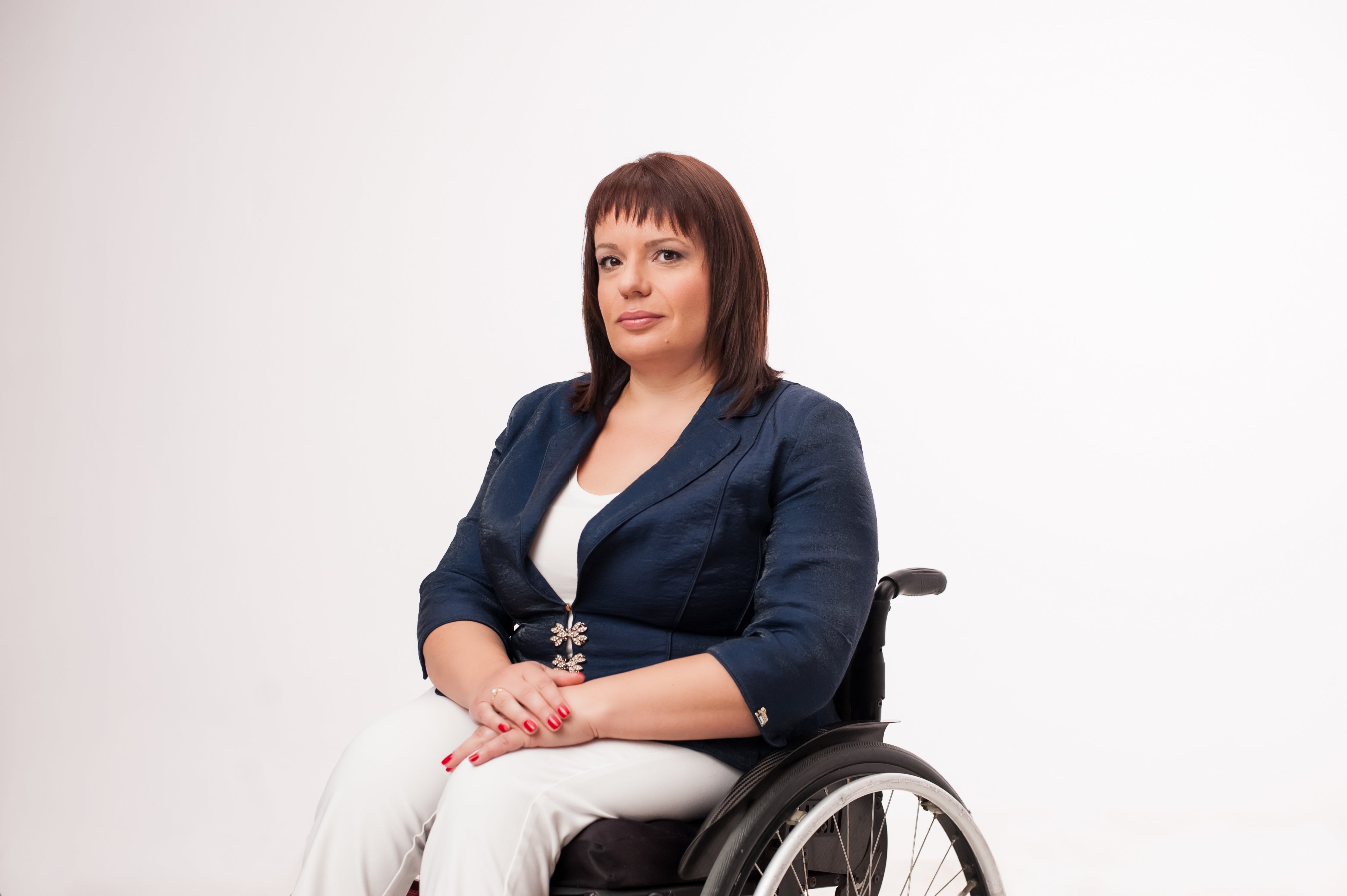 Ljupka Mihajlovska, human rights advocate, believes that the quota system is a good initial affirmative measure as it would otherwise be difficult to motivate women with disabilities to enter "a race that is already lost". Photo: Courtesy of Ljupka Mihajlovska