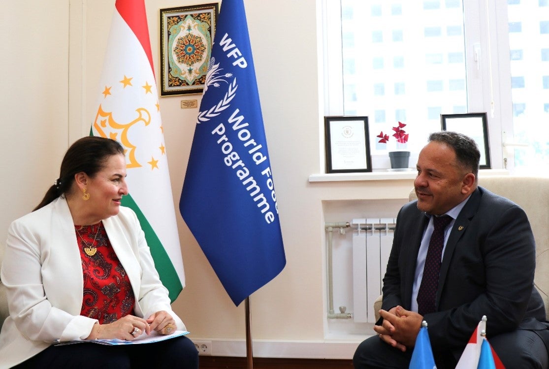 UN Women Deputy Regional Director for Europe and Central Asia, Elisa Fernandez Saenz, met with World Food Programme Representative and Country Director, Mr. Adham Musallam, to discuss joint efforts in preventing PSEA. Photo: UN Women