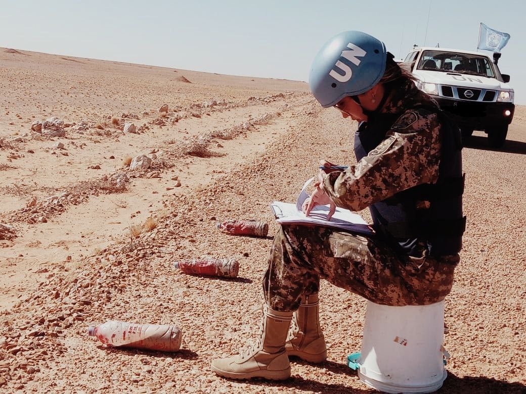 Dana Zhamaliyeva patrols the territory, driving hundreds of kilometers through the hot desert. Photo: KAZCENT