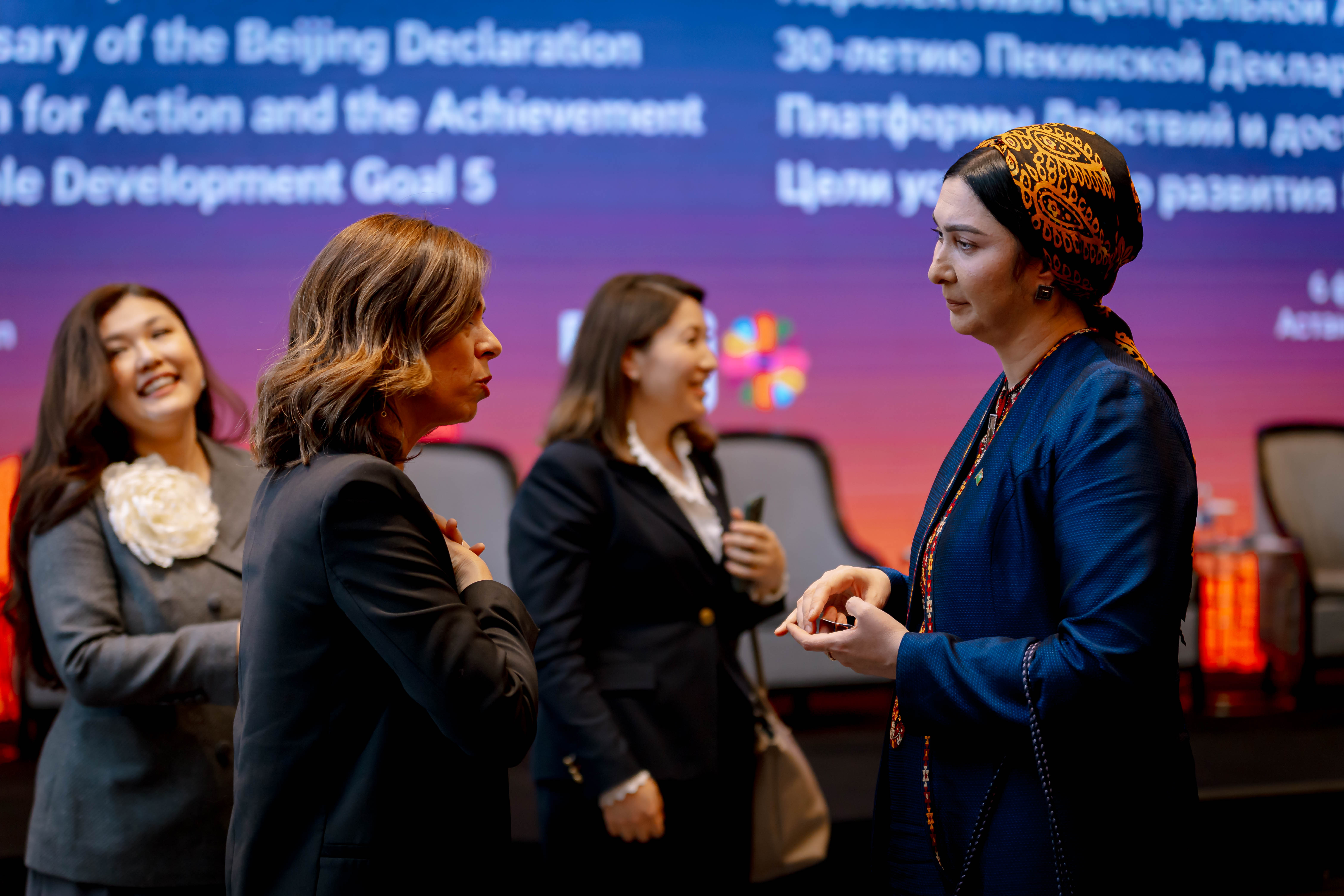 UN Women Regional Director for Europe and Central Asia, Belén Sanz Luque, visited Kazakhstan and Kyrgyzstan from February 5 to 11, 2025, to strengthen partnerships and advance gender equality initiatives in the region. Photo: UN Women 