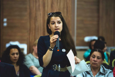 Лаура Босня, получившая должность местного советника в городе Рышканы, стала самым молодым избранным местным кандидатом.Фото: Программа ООН «Женщины в политике» / Рамин Мазур