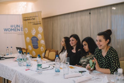 Diana Leahu, a 20-year-old Roma woman from Orhei, a city 48 km north of Moldova’s capital Chișinău. Photo: UN Programme “Women in politics”/ Ramin Mazur