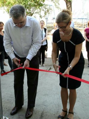 David Sergeenko, Minister of Labour, Health and Social Affairs and Molly Lien, Head of Swedish Development Cooperation ; Crisis center opening ceremony; Photo: MoLHSA - See more at: http://georgia.unwomen.org/en/news/stories/2016/09/the-frist-crisis-center-for-the-victims-of-domestic-violence-has-been-opened-in-tbilisi#sthash.h61o7Ad6.dpuf