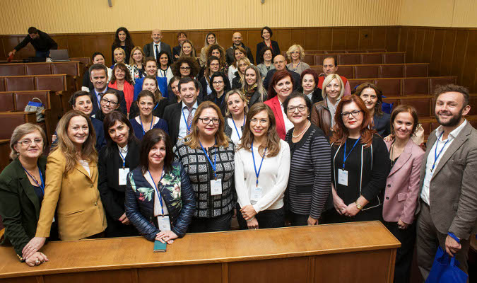 Group photo in the Serbian parliament. Photo by Igor Pavicevic. 