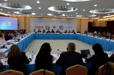 Attendees of Forum of Crisis Centres discussed funding issues. Photo: Ainagul Bekebayeva
