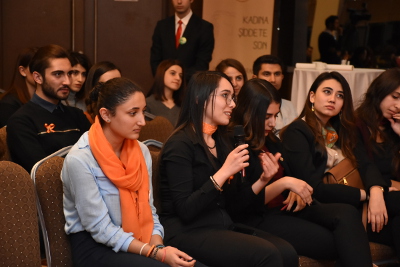 Students shared their opinions about violence against women. Photo Credit: UN Women 