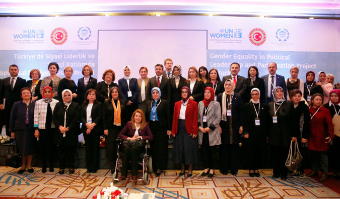 The launch of the Gender Equality in Political Leadership and Participation in Turkey Project . Photo: UN Women