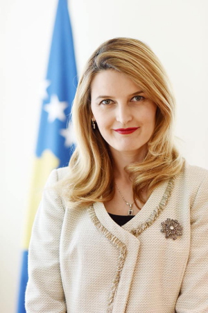 Dhurata Hoxha Sadiku, Minister of Justice of Kosovo. Photo: Courtesy of Dhurata Hoxha Sadiku