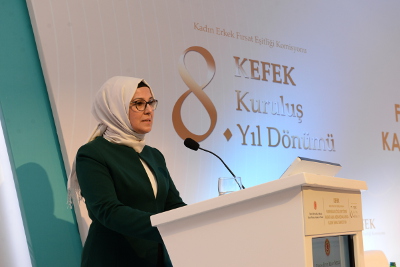 Radiye Sezer Katırcıoğlu, Chairperson of the Committee on Equality of Opportunity for Women and Men of the Turkish Parliament (EOC). Photo: UN Women