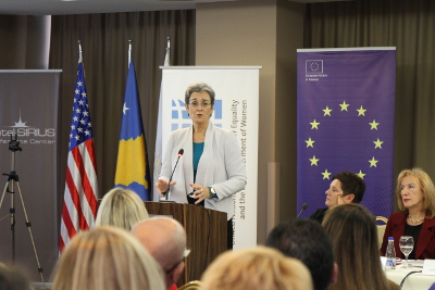 Ulrike Lunacek - outgoing European Parliament standing rapporteur for relations with Kosovo / Photo credits: UN Women