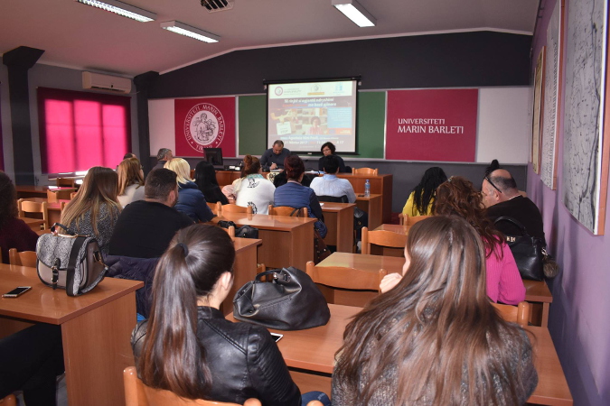 Albania-Youth against GBV-Open Discussion-November 21st-Tirana-"Marin Barleti" University. Photo: “Marin Barleti University” 
