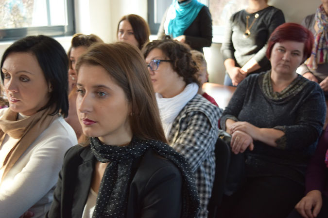 Women activists discuss how to improve access to services for survivors of domestic violence in Bosnia and Herzegovina. Photo: Courtesy of Foundation of Local Democracy