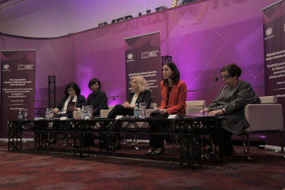Panelists speaking at the conference. Photo: United Nations in Kosovo