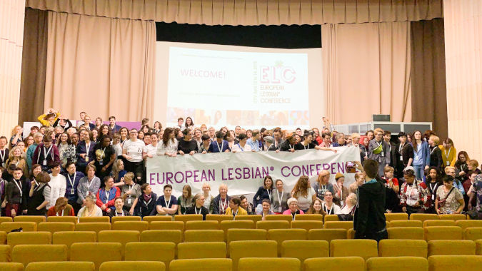 Participants during the 2nd European Lesbian* Conference in Kyiv, Ukriane. Photo: European Lesbian Conference
