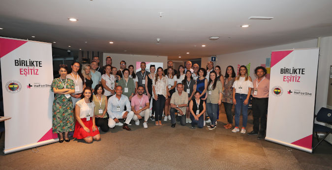 Participants of the training of trainers for Gender Awareness Raising Seminars. Photo: Fenerbahçe Sports Club