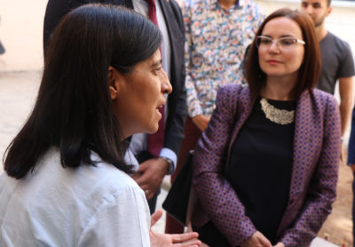 The meeting was followed by a visit to one of the GAP Administration’s youth centers, where the project will be implemented. Photo: UN Women/Tayfun Yılmaz