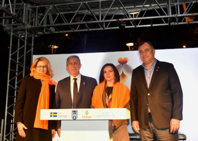 From left to right: Ambassador of Sweden, Mayor of Ankara Metropolitan Municipality, UN Women Turkey Country Director, Mayor of Çankaya Municipality. Photo: UN Women Turkey