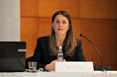 Blerta Cela, UN Women Deputy Regional Director at the TUS workshop. Photo: UN Women/Aytekin Demircioğlu