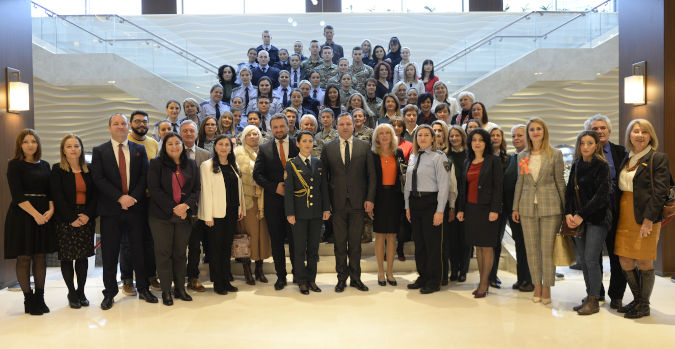 More than 90 officials and representatives from the UN as well as civil society came together to discuss the role of women in the security sector. Photo: Ministry of Interior, North Macedonia