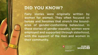 Fairy tales were originally written by women for women.
