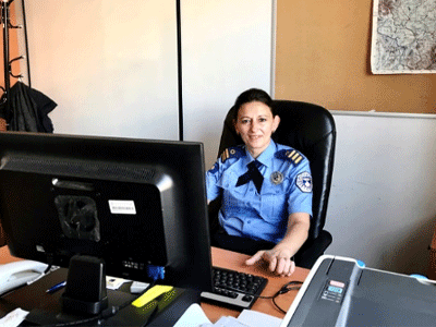 Sergeant Xhemile Behluli is the Domestic Violence Section supervisor for the Kosovo Police. Photo: UN Women