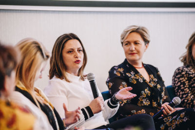 Sabina Krivdić, first woman owner of a craft distillery, emphasized the importance of additional financial resources for business plans created by women. Photo: UN Women Bosnia and Herzegovina