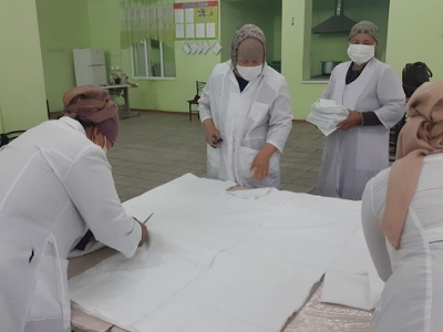 In Kyrgyzstan, women banded together to address the shortage of masks, sanitizers and other individual protection products. 